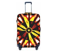 RQMPHUGNCF Burning Totem Valise Housse de protection pour bagages Matériau haute élasticité pour voyageurs, blanc, Small