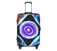 RQMPHUGNCF Cosmic Stars Housse de protection pour valise, matériau haute élasticité, pour voyageurs, blanc, L, blanc, L