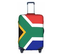 RQMPHUGNCF Housse de protection pour valises avec drapeau de l'Afrique du Sud, matériau haute élasticité, pour voyageurs, blanc, S, blanc, S