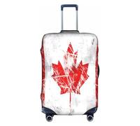 RQMPHUGNCF Housse de protection rétro drapeau du Canada - Matériau haute élasticité pour voyageurs, blanc, M, blanc, M