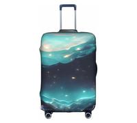 RQMPHUGNCF Science Fiction Stars Valise Housse Bagage Housse de Protection Matériau Haute Élasticité pour Voyageurs, Blanc, M, blanc, M