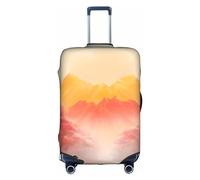 RQMPHUGNCF Sun Mountain Forest Valise Housse de protection pour bagages Matériau haute élasticité pour voyageurs, blanc, Medium
