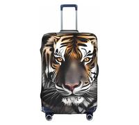 RQMPHUGNCF Tiger At Rest Housse de protection pour valise, matériau haute élasticité, blanc, taille XL, blanc, XL