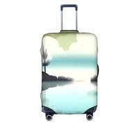 RQMPHUGNCF Tranquil Lakes Housse de protection pour valises Haute élasticité pour voyageurs, blanc, X-Large
