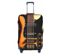 RQMPHUGNCF Valise de guitare instrumentale Housse Bagages Étui de protection Haute élasticité Matériau pour voyageurs, blanc, Large