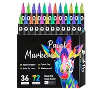 Rqrdww Marqueurs double face, marqueurs de journalisation, marqueurs d'art, marqueurs de coloriage à croquis, marqueurs de dessin pour artistes, marqueurs d'art pour , marqueurs de couleur à