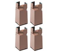 Rqrdww Risers pour pieds de table, rehausseurs de lit très résistants, rehausseurs de jambes de bureau, blocs de nivellement de meubles, élévateurs de lit, rehausseurs de chaises, rehausseurs de