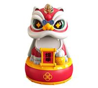 Rqrdww Solar Powered Dancing Lion, Cartoon Dancing Lion Ornament, Nodding Lion Dashboard Decor, Solar Toy, Dancing Lion Mascot, Solar Dancing Animal, Cute Solar Powered Ornament