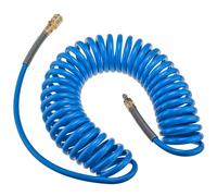 RQS tuyau pneumatique en spirale - longueur 9m - diamètre intérieur 8mm - diamètre extérieur 12mm - Pour compresseur - En polyuréthane
