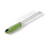 RQzaufania Râpe Fromage, Zesteur Agrumes Cuisine Pour Moudre Finement Ail, Gingembre, Muscade, Parmesan, Chocolat, Lame Tranchante en Acier Inoxydable (Vert)