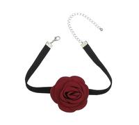 RR RAMBLING ROSE Collier ras du cou pour femme - Collier ras du cou en daim doux - Accessoires pour femme (1)