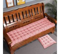 Rr tianshi Coussin de banc 2/3 places, en coton épais pour maison/jardin/terrasse/balancelle/intérieur (60 x 40 cm, rose)