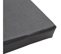 Rr tianshi Coussin de chaise d'extérieur imperméable en cuir synthétique pour jardin, bureau, salle à manger, cuisine (50 x 50 x 5 cm, noir)