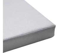 Rr tianshi Coussin de chaise d'extérieur imperméable en cuir synthétique pour jardin, bureau, salle à manger, cuisine (40 x 40 x 8 cm, gris)