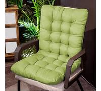 Rr tianshi Coussin de chaise en bois épais avec dossier haut - Antidérapant et doux - Pour la maison, le bureau et l'intérieur - 40 x 40 cm - Vert