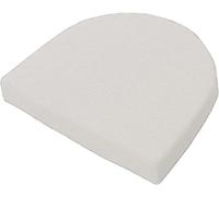 Rr tianshi Coussin de siège de Chaise épais 3/5/8cm,Coussin de siège de Salle à Manger en Forme de U,Coussin de Chaise antidérapant pour la Maison, la Cuisine, Le Patio et Le Bureau (48x48x5cm,Blanc)
