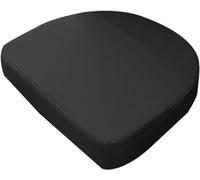 Rr tianshi Galette de chaise imperméable et confortable en forme de U pour extérieur, salle à manger, bureau (35 x 38 x 5 cm, noir)
