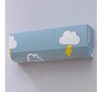 Rr tianshi Housse anti-poussière pour climatiseur à suspendre - Élastique - Fixation murale - Protection contre la poussière (1 pièce, J)