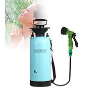 RR-YRN Douche Portable, Douche De Camping en Plein Air 8L, Douche Haute Pression, Douche Solaire De Jardin, Système De Lavage De Voiture De Voyage, Pistolet À Eau Multifonctionnel