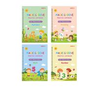 Rräfstad Exercice d'écriture manuscrite pour - Cahier de notes magique, cahier de suivi réutilisable, outil d'apprentissage scolaire | Design innovant Livre d'éducation précoce Développement