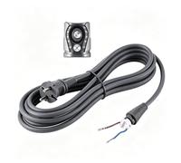Rraqkst Câble d’alimentation de remplacement M04K 1,8 m fiche EU, compatible avec sèche-cheveux Dyson HD01/02/03/04/07/08/15, avec tampon caoutchouc de bouton d’interrupteur offert