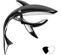 Rrayia Capodastre requin pour guitare acoustique et électrique, ukulélé avec une bonne sensation au toucher, pas de bourdonnement et durable, cadeau pour musiciens