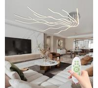 RRBEST Plafonnier LED Moderne Dimmable avec Télécommande,Moderne Plafond Creative Métal Acrylique Design Créatif Lustre