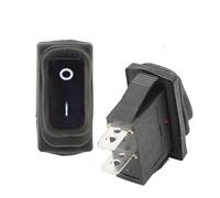 RRBXXUYN 1Pcs KCD3 Rocker Light Switch 2 Position 2 Pin Black no Light 12V