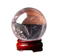 RRBXXUYN Crystal Quartz Stones Sphere, Ball with Base, Gemstone for Bedroom Decor,Home,Great Gift Ideas,90~100mm