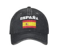 RRCRUHG Casquette de Baseball Classique Drapeau Espagnol Espagne Décontracté Espagnol Routier d’été Tennis de Haute qualité Femmes Streetwear Sportif Ajustable Coupe en Coton Chapeau