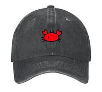 RRCRUHG Casquette de Baseball Classique Petit Crabe Mignon Cosplay Solaire dans visière Thermique Femme Femme décontractée décontractée Respirante Ajustable en Coton Chapeau