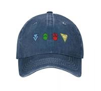 RRCRUHG Casquette de Baseball Classique Twilight Imperium Symboles technologiques Pixel Art Soleil S Femmes Cowboy Respirant pour Hommes Ajustable Coupe en Coton
