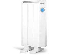 RRE 510 Radiateur À Économie D'Énergie 500 W 3 Éléments Écran LCD Télécommande Programmable Aluminium Blanc Chauffage