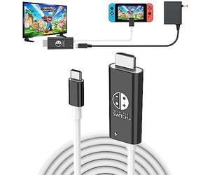 RREAKA Switch Dock for Nintendo Switch OLED, 4 in 1 Switch TV Adapter with 4K HDMI, USB 3.0 Port, Type C 100W Charging, Portable Switch Docking Station Travel, for Samsung Dex S24