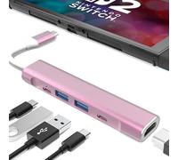 RREAKA Switch2 Station d'accueil TV pour Nintendo Switch2/Switch/Switch OLED, station d'accueil portable de rechange avec adaptateur HDMI 4K 60 Hz, port de type C, port USB pour Nintendo Switch