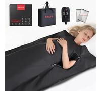 RRGFB Couverture de Sauna Infrarouge, Couverture de Sauna Portable pour la détoxification, Sauna Personnel pour la Relaxation à la Maison, minuterie de 1 à 60 Minutes, Plage de température de 30 à 70