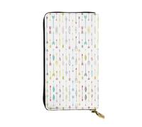 RRhgipp Art coloré dessiné à la main avec flèches de style bohème pour femmes portefeuilles en cuir bloquant RFID long porte-cartes pour femme téléphone sac à main cadeau