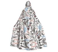 RRhgipp Cape à capuche unisexe pour adulte - Longue cape à capuche - Cape de vampire - Costume de sorcière - 150 cm