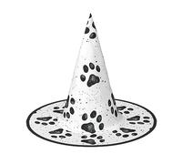 RRhgipp Chapeau à motif patte de chien pour Halloween | Chapeau de sorcière unisexe