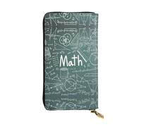 RRhgipp Formulas Shapes Theory Math Leçon Word Portefeuille pour femme en cuir avec blocage RFID Long porte-cartes pour femme