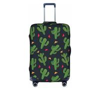 RRhgipp Housse de protection pour valise, motif cactus art - Housse de protection lavable - Housse élastique de voyage, blanc, XL