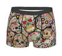 RRhgipp Lot de caleçons boxeurs pour homme Motif tête de mort