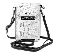 RRhgipp Sac à bandoulière en cuir synthétique avec imprimé mathématiques pour femme - Petit sac à main pour téléphone portable