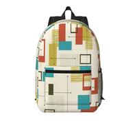 RRhgipp Sac à dos de voyage moderne pour ordinateur portable du milieu du siècle 43,2 cm Grand format école garçon fille femme homme d'affaires sac d'ordinateur cadeau