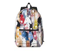 RRhgipp Sac à dos de voyage pour ordinateur portable coloré de 43,2 cm, grand sac à dos d'école, garçon, fille, femme, homme d'affaires, sac d'ordinateur cadeau