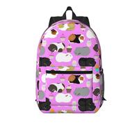 RRhgipp Sac à dos de voyage pour ordinateur portable Motif cochons d'Inde et cupcakes 43,2 cm