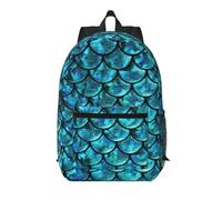 RRhgipp Sac à dos de voyage pour ordinateur portable Motif écailles de poisson 43,2 cm Grand format