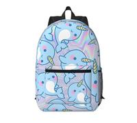 RRhgipp Sac à dos de voyage pour ordinateur portable Motif poisson mignon 43,2 cm Grand format école garçon fille femme homme d'affaires sac d'ordinateur cadeau