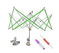 RRigo Bobinoir Parapluie Parapluie à Fil Laine Ficelle Boule Enrouleur + 1PCS Crochet de Boucle de Tricot réglable + 1PCS Crocheter + 1PCS Ciseaux