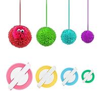 RRigo Pompom Makers, 4 Tailles de Tissage pour Fabriquer des Fabriquer Pompons Boule Maker Pattern Tricot Craft Tricot Outil Peluches Boule Tissage Weaver DIY (4)
